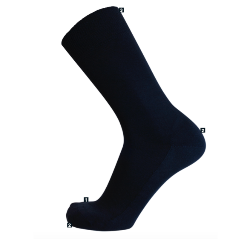 Chaussettes de ville sans coutures lots de 3 paires